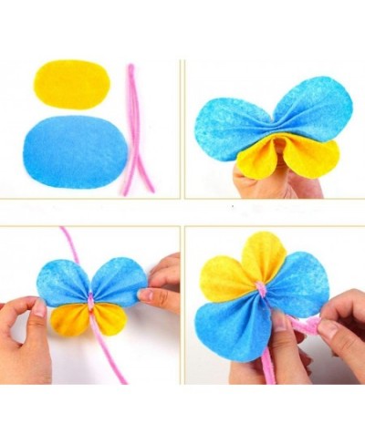 Crafts DIY Art Supplies Pom Pom Pipe Cleaners Wiggle Eyes and Craft Sticks Non-Woven Felt Fabric Sheets $25.41 - Kids' Drawin...