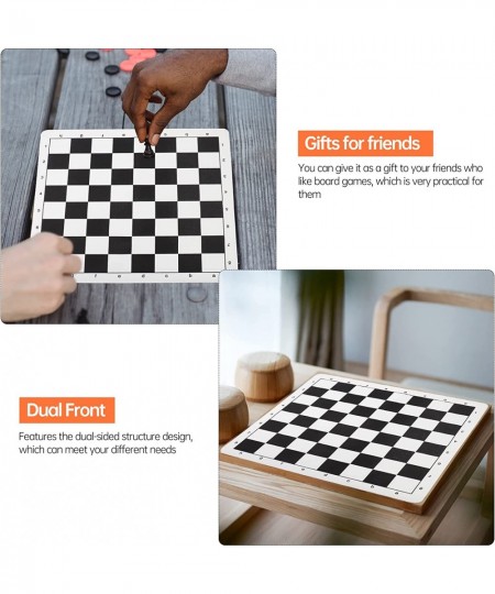 Board Game Table Mat 2pcs Roll Up Chess Board Portable Classic International Chess Board Mat Tournament Chess Sheet for Home ...