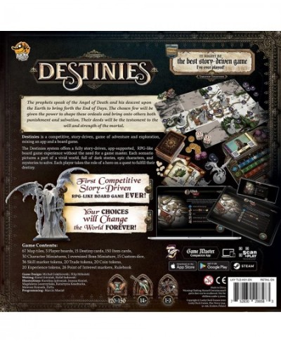 Destinies Board Game | RPG Game | Narrative Adventure Game | App-Driven Exploration Game for Kids and Adults | Ages 14+ | 1-3...