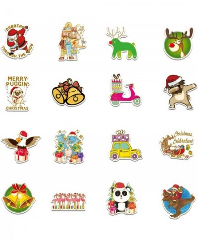 Christmas Stickers 53PCS Funny Santa Tree Gold Outline Sticker Decals Holiday Gifts for Water Bottles Crafts Sealing Label En...