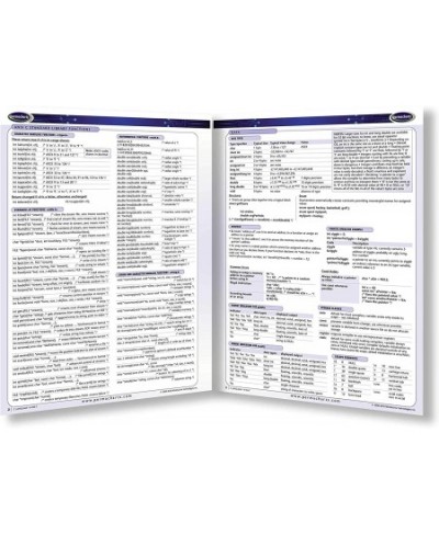 C Language - Computer Software Quick Reference Guide $19.25 - Electronic Learning & Education Toys