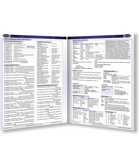 C Language - Computer Software Quick Reference Guide $19.25 - Electronic Learning & Education Toys