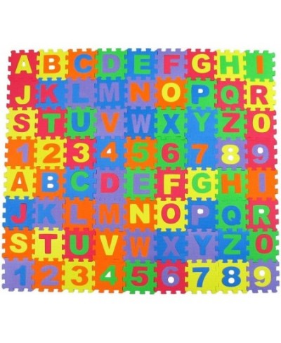 Alphabet Letters and Numbers Foam Puzzle Square Floor Mat 6x6-Inches 72-Pieces $49.68 - Floor Puzzles