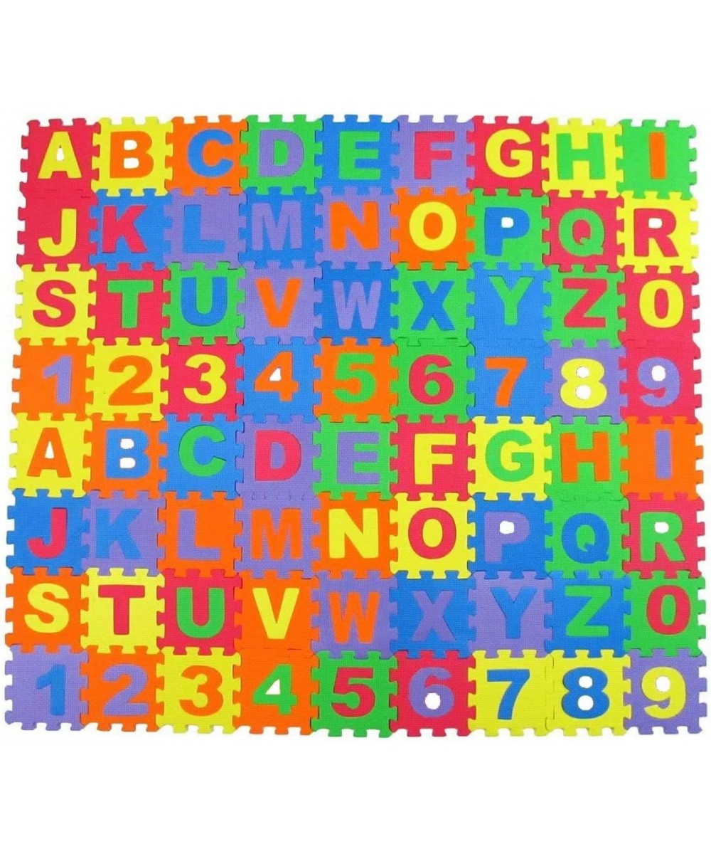 Alphabet Letters and Numbers Foam Puzzle Square Floor Mat 6x6-Inches 72-Pieces $49.68 - Floor Puzzles