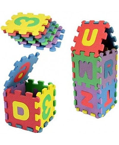 Alphabet Letters and Numbers Foam Puzzle Square Floor Mat 6x6-Inches 72-Pieces $49.68 - Floor Puzzles