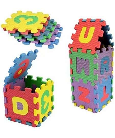 Alphabet Letters and Numbers Foam Puzzle Square Floor Mat 6x6-Inches 72-Pieces $49.68 - Floor Puzzles