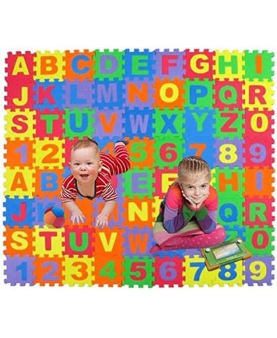 Alphabet Letters and Numbers Foam Puzzle Square Floor Mat 6x6-Inches 72-Pieces $49.68 - Floor Puzzles