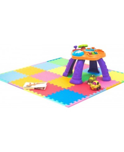 Kids Foam Puzzle Floor Play Mat with Solid Colors 36 Tiles or 16 Tiles with Borders $33.92 - Puzzle Play Mats