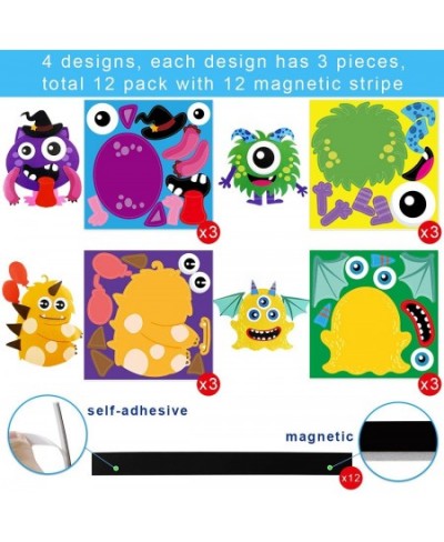 Halloween Crafts for Kids Foam Magnet Monster Sticker for Refrigerator 12 Pack $25.50 - Kids' Drawing & Writing Boards