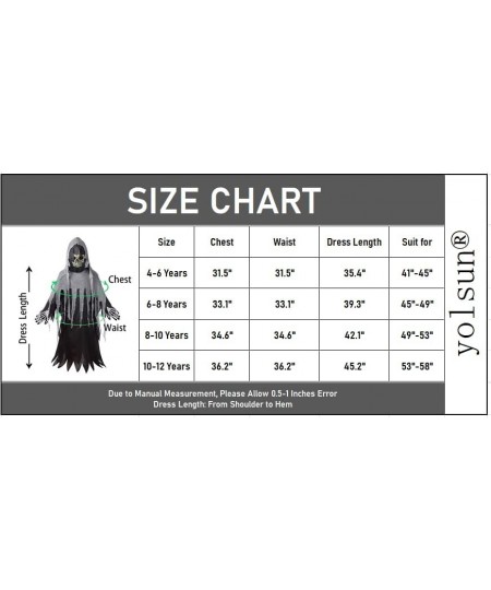 Grim Reaper Costume for kids Soul Taker Dress $23.93 - Kids' Costumes