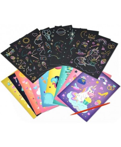 Animal Magic Scratch Art for Kids 9 Sheets Double Sided Cute Animal Theme Scratch Paper Cards Scratch Art Crafts & Scratch St...