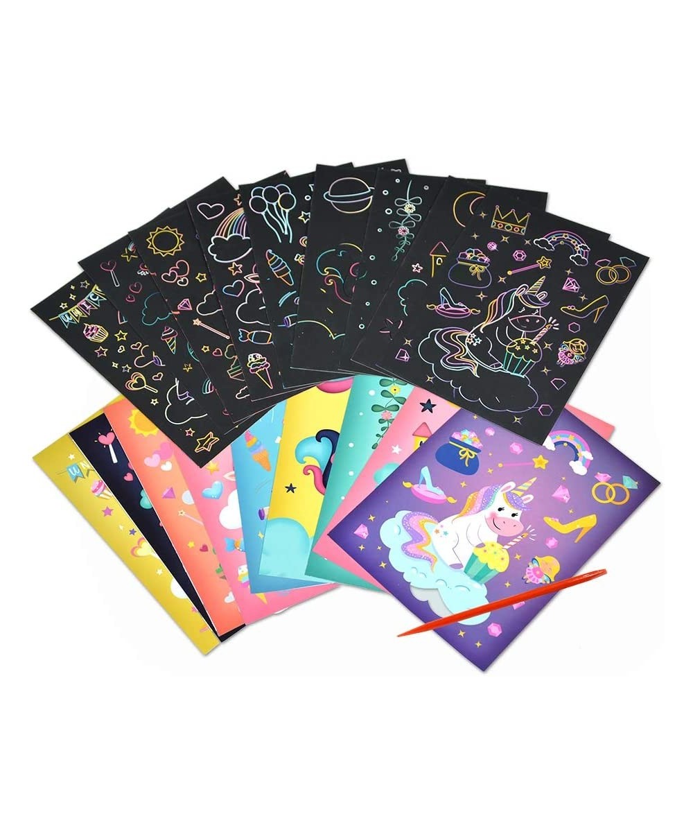 Animal Magic Scratch Art for Kids 9 Sheets Double Sided Cute Animal Theme Scratch Paper Cards Scratch Art Crafts & Scratch St...