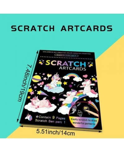 Animal Magic Scratch Art for Kids 9 Sheets Double Sided Cute Animal Theme Scratch Paper Cards Scratch Art Crafts & Scratch St...