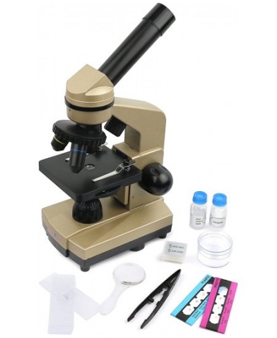 Microscope for Kids 3 Magnification Levels 40x 100x 400x Includes Slides Science Experiments & Accessories Portable Student M...