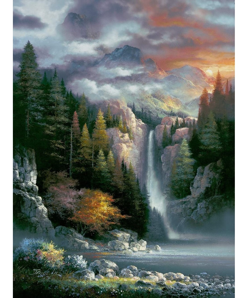 Misty Falls 1000 pc Jigsaw Puzzle $31.81 - Jigsaw Puzzles