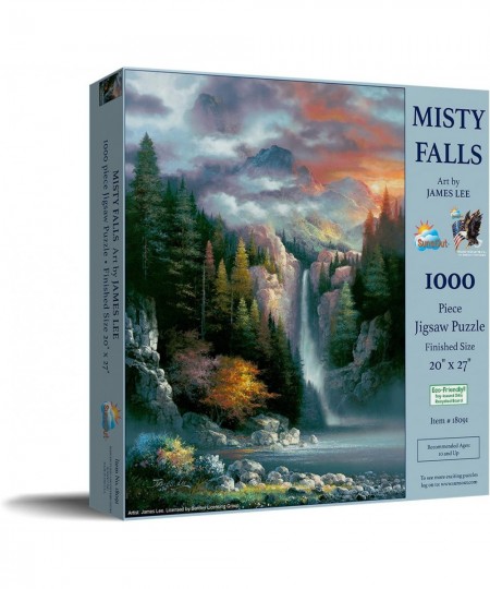 Misty Falls 1000 pc Jigsaw Puzzle $31.81 - Jigsaw Puzzles