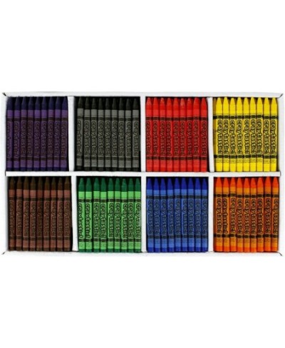 408-Count Premium Crayon Class Pack Best-Buy Assortment (8 Colors Full Size 3.5 Inch) for Schools Classrooms Camps Offices Cr...