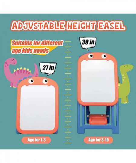 Adjustable Easel for Kids Portable Kids Easel Magnetic Dry Erase Board Art Easel for Toddlers 3 Years Old and Up with Number ...