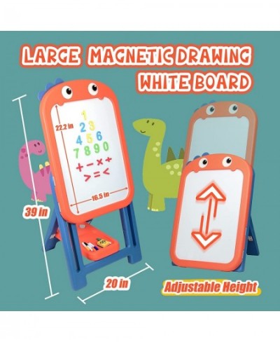 Adjustable Easel for Kids Portable Kids Easel Magnetic Dry Erase Board Art Easel for Toddlers 3 Years Old and Up with Number ...