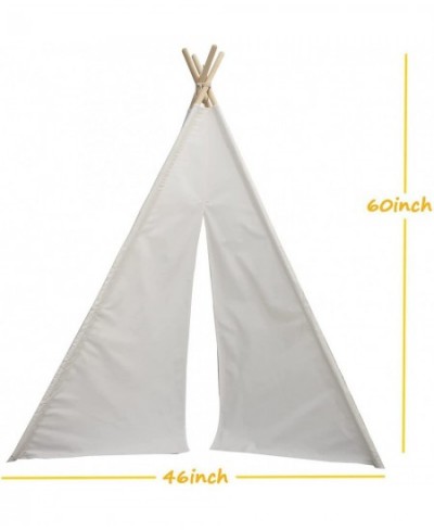 Kids Teepee Tent Playhouse 100 Natural Cotton Canvas with Window & Fixed Components The Best Gift for Your Baby White $71.26 ...