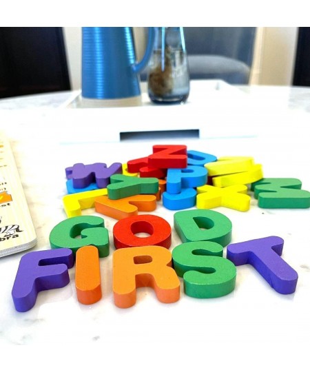 Wooden Alphabet Puzzles for Toddlers 2-6 Years Old Montessori Pre School-Educational Learning Toys for Boys and Girls (Upperc...