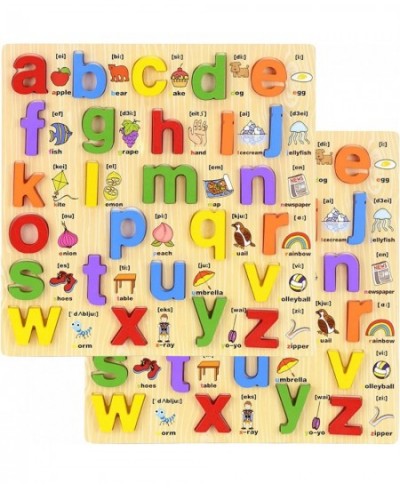 Wooden Alphabet Puzzles for Toddlers 2-6 Years Old Montessori Pre School-Educational Learning Toys for Boys and Girls (Upperc...