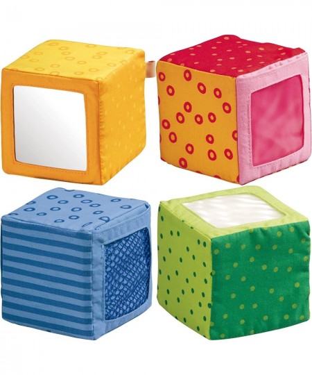 Happy Quartett Soft Block Set Each with a Unique Sound for Ages 6 Months and Up $43.45 - Early Development & Activity Toys