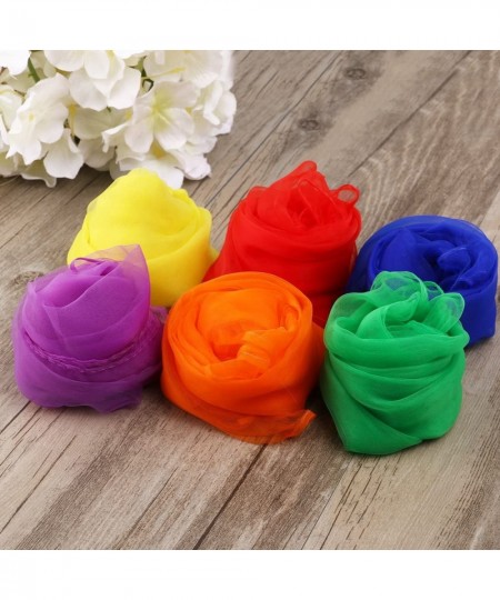 Hemmed Square Juggling Dance Gauze Scarves - 6 Colors $16.19 - Juggling Sets