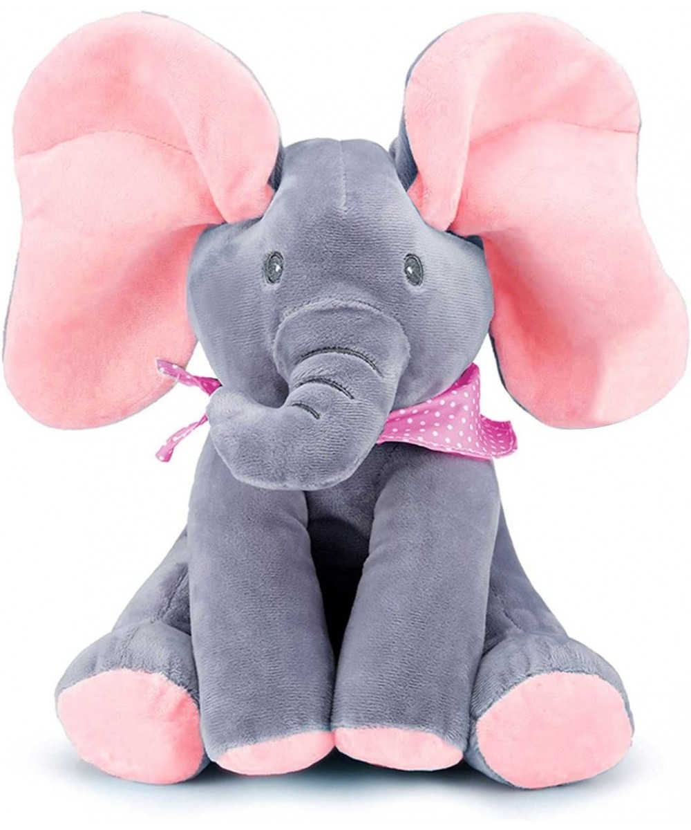 Animated Elephant Toys Plush Singing Elephant with Ears Moving Electric Plush Toy Adorable Elephant Stuffed Animal Toy for Ba...