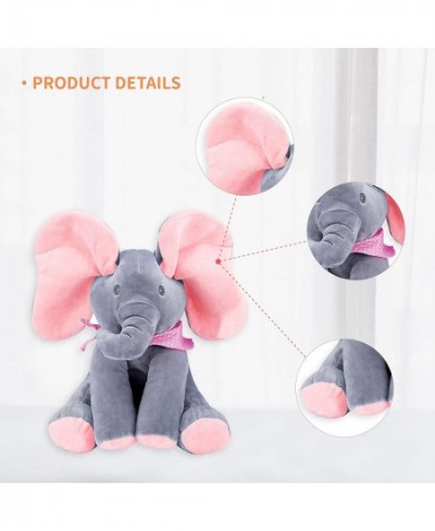 Animated Elephant Toys Plush Singing Elephant with Ears Moving Electric Plush Toy Adorable Elephant Stuffed Animal Toy for Ba...