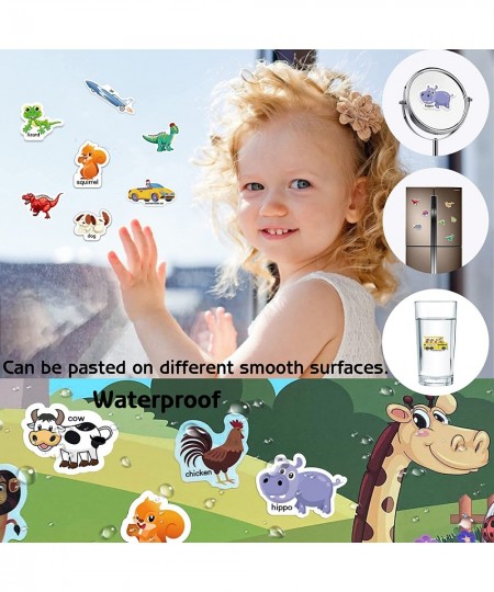 3 Sets Reusable Sticker Books for Kids Toddlers Age 2 3 4 5 Window Clings Educational Stickers Toy for Christmas Birthday Gif...