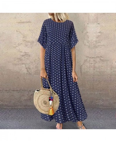 Women Plus Size Dress Summer Casual Loose Sleeveless Floral Print Daily Linen Bohemian Long Maxi Dress $27.33 - Slumber Bags