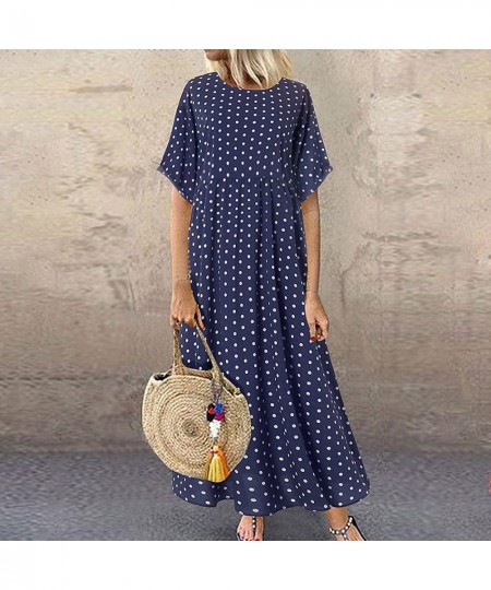 Women Plus Size Dress Summer Casual Loose Sleeveless Floral Print Daily Linen Bohemian Long Maxi Dress $27.33 - Slumber Bags