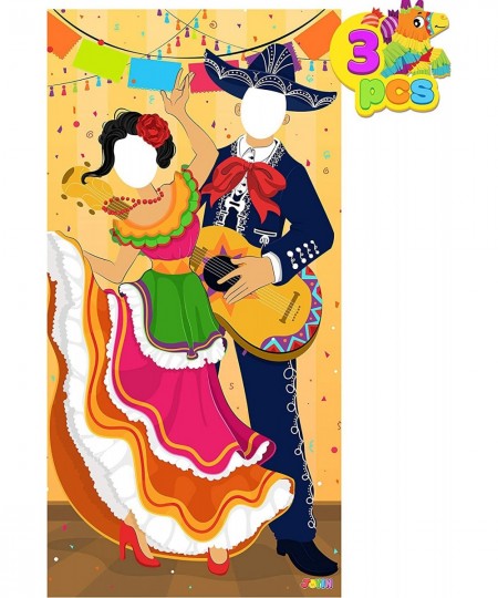 Cinco de Mayo Fiesta Couple Photo Door Banner 3 Pieces for Party Supplies Decoration Mexican Theme Fiesta Party or Festivals ...