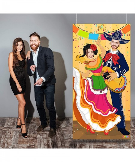 Cinco de Mayo Fiesta Couple Photo Door Banner 3 Pieces for Party Supplies Decoration Mexican Theme Fiesta Party or Festivals ...