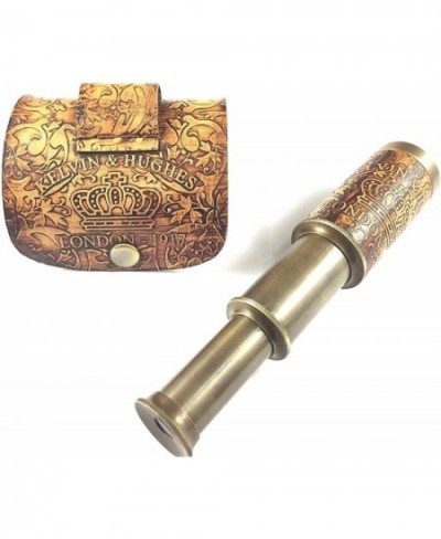 Nautical Handheld Pirate Brass Telescope with Box/Case Sailor Home Decor Pirate Captain Boat Gift (6" Kelvin & Hughes) Pirate...