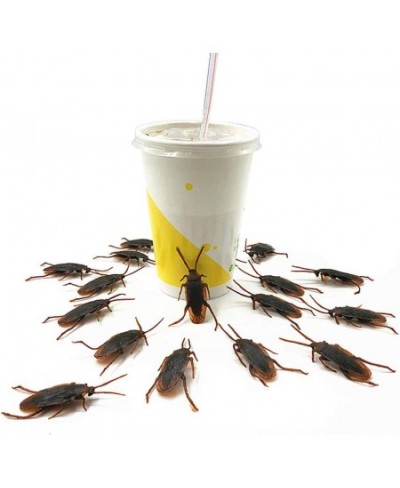 12 Piece Fake Roaches Fake Animal Toys Prank Novelty Halloween Gadget Gags Practical Cockroaches Jokes Toys Plastic Bugs $13....