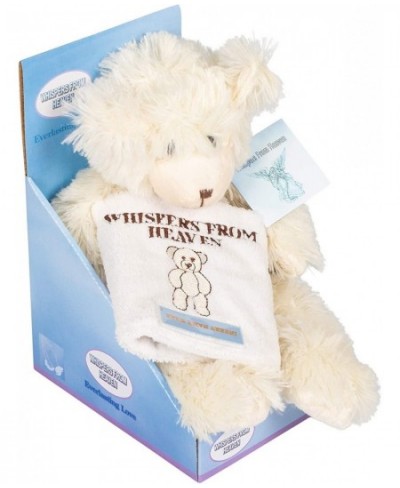 10" White and Blue Whispers from Heaven Teddy Bear Plush Toy $47.57 - Stuffed Animals & Teddy Bears