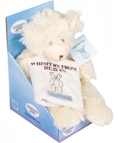 10" White and Blue Whispers from Heaven Teddy Bear Plush Toy $47.57 - Stuffed Animals & Teddy Bears