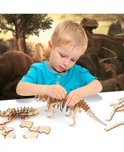 3D Wooden Puzzle Simulation Animal Dinosaur Assembly DIY Model Toy for Kids and Adults Set of 6 $29.50 - 3-D Puzzles