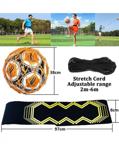 Soccer Trainer Adjustable Football Kick Training Equipment Control Skills Waist Practice Belt Volleyball Rugby Trainer Aid Un...