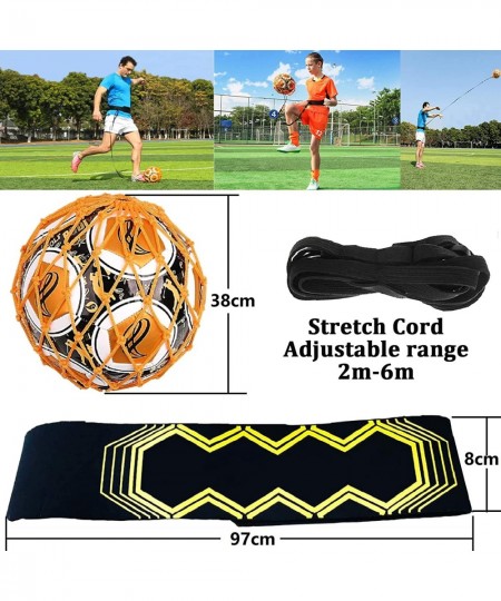 Soccer Trainer Adjustable Football Kick Training Equipment Control Skills Waist Practice Belt Volleyball Rugby Trainer Aid Un...