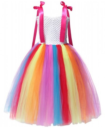 Girls Candyland Rainbow Tulle Dresses Costume Birthday Pageant Dress Up with Headband (Rainbow Costume 9-10 Years) $55.22 - K...