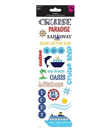 Vacation Cruise Stickers Party Supplies Pack -- 70+ Travel Stickers for Kids Adults (Cruise Party Favors Scrapbooking Supplie...