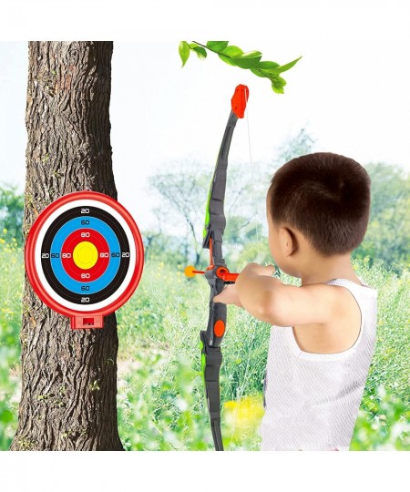 Bow and Arrow for Kids with LED Lights - Upgrade Archery Set Toys Includes 1 Super Bow 8 Suction Cups Arrows 2 in 1 Target an...