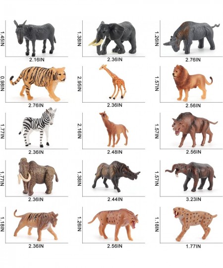 Ancient Wildlife Animal Model Figures Playset 31 PCS Animal Figure Toys Deinotherium Saber-Toothed Tiger Mammoths Desktop Dec...