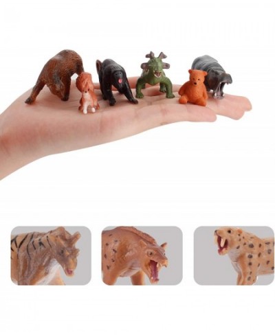 Ancient Wildlife Animal Model Figures Playset 31 PCS Animal Figure Toys Deinotherium Saber-Toothed Tiger Mammoths Desktop Dec...