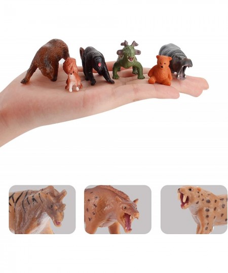 Ancient Wildlife Animal Model Figures Playset 31 PCS Animal Figure Toys Deinotherium Saber-Toothed Tiger Mammoths Desktop Dec...