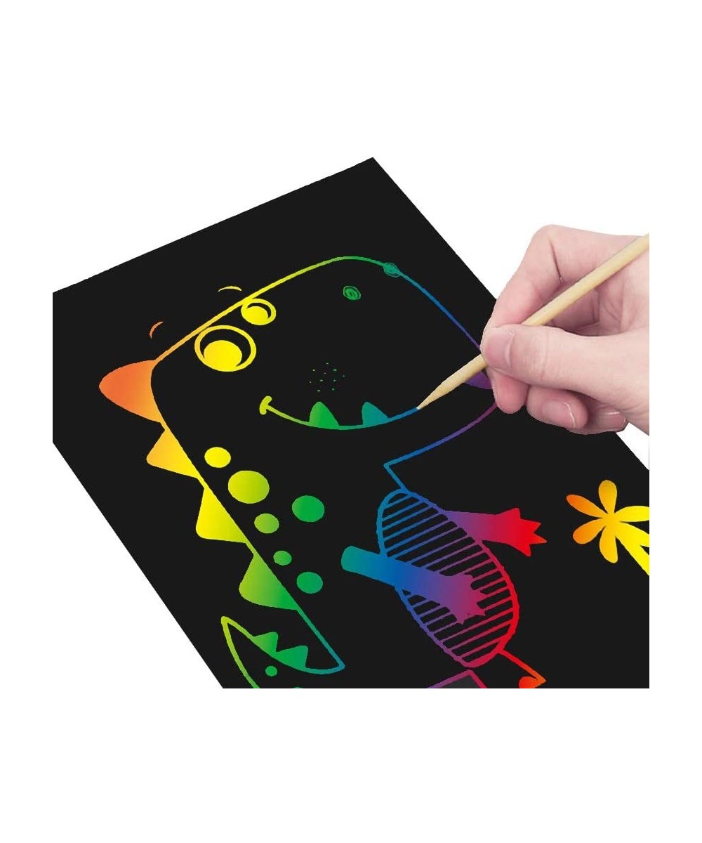 Scratch Art Paper for Kids - 50 Pcs Magic Rainbow Scratch Off Paper Set 32k（M） $17.99 - Kids' Drawing & Writing Boards