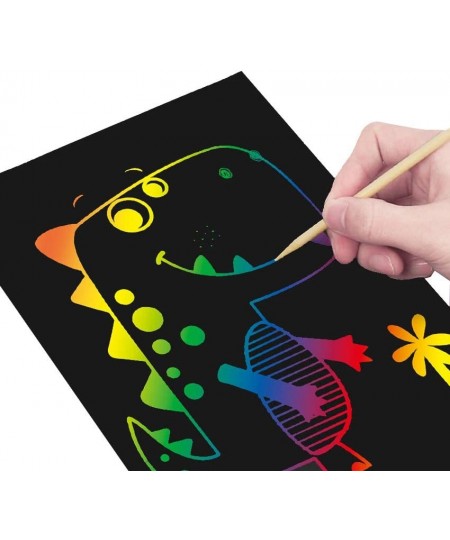 Scratch Art Paper for Kids - 50 Pcs Magic Rainbow Scratch Off Paper Set 32k（M） $17.99 - Kids' Drawing & Writing Boards